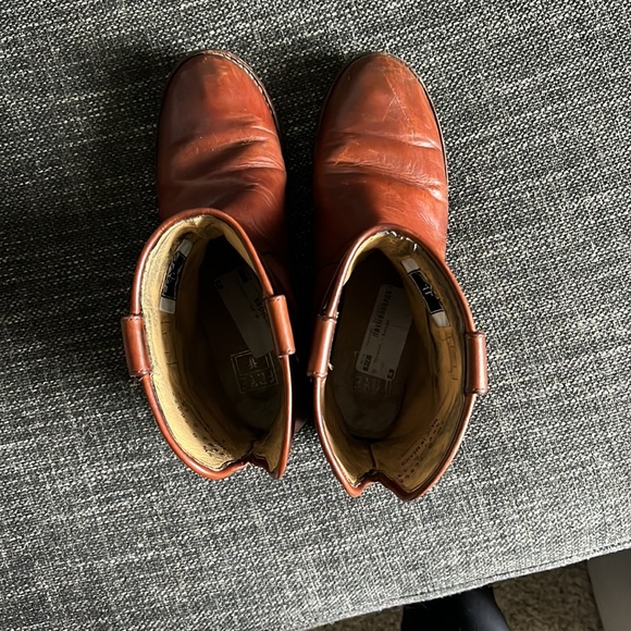 Frye Paige Short Riding Boots 5.5 Red-brown - Picture 3 of 8